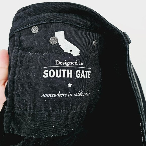 Adriano Goldschmied AGED Denim The Legging Skinny Ankle Jean 27 Black Distressed - Picture 8 of 11